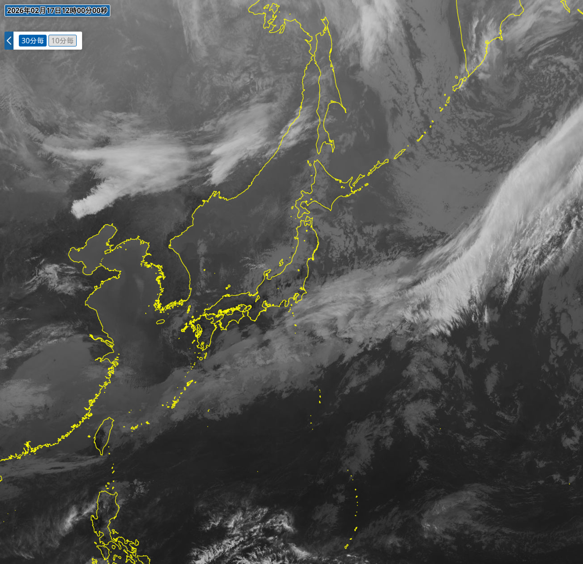 気象衛星(赤外) 気象衛星(赤外)