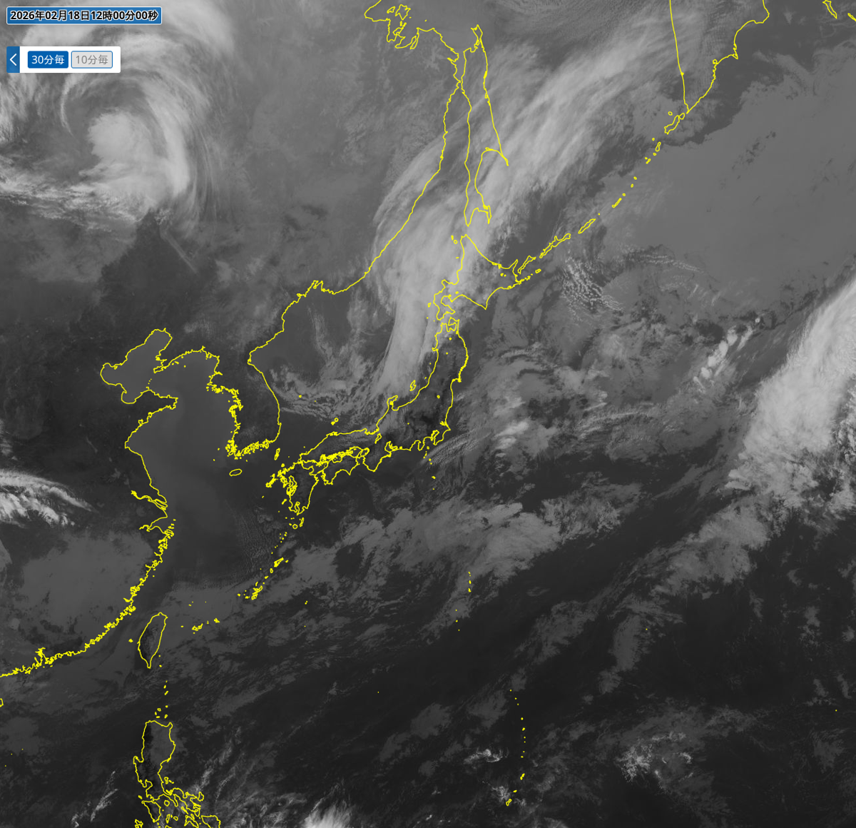 気象衛星(赤外) 気象衛星(赤外)
