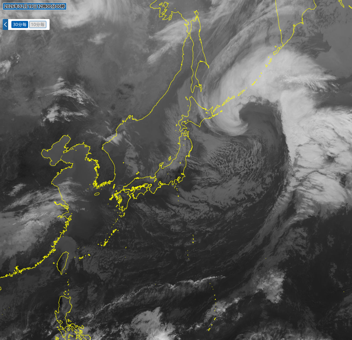 気象衛星(赤外) 気象衛星(赤外)