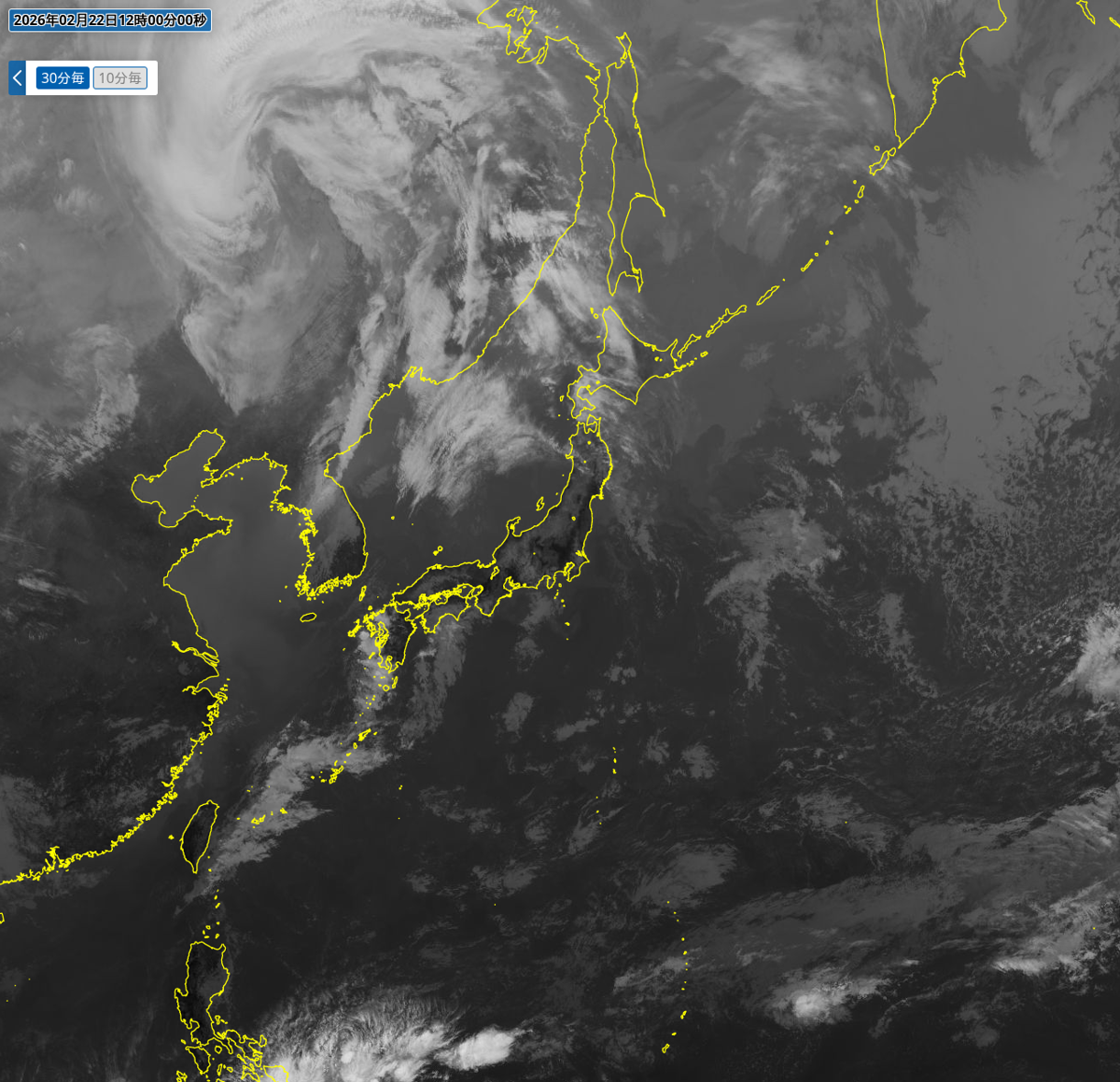 気象衛星(赤外) 気象衛星(赤外)