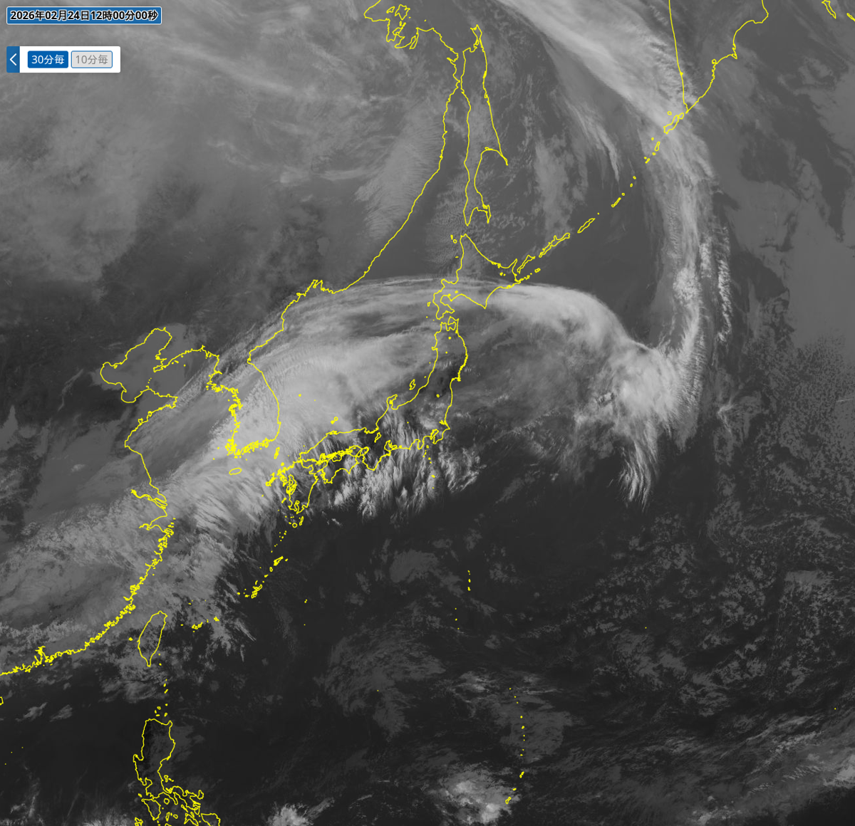 気象衛星(赤外) 気象衛星(赤外)