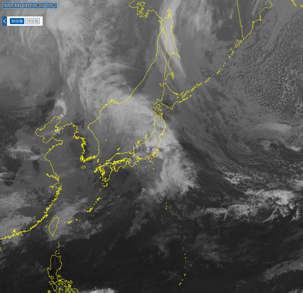 気象衛星(赤外) 気象衛星(赤外)