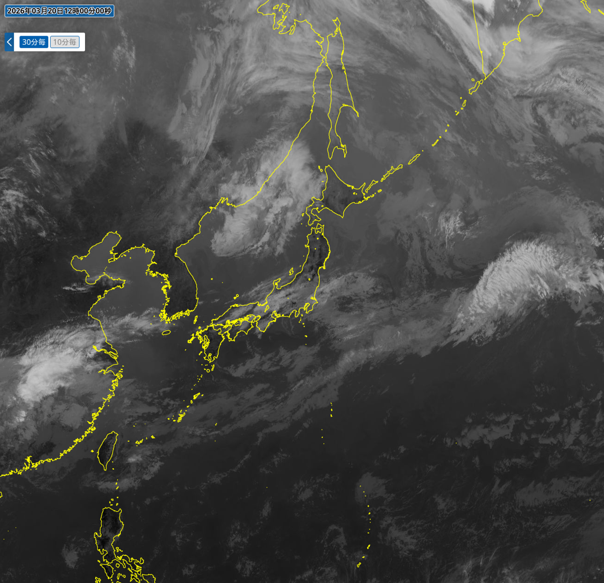 気象衛星(赤外) 気象衛星(赤外)