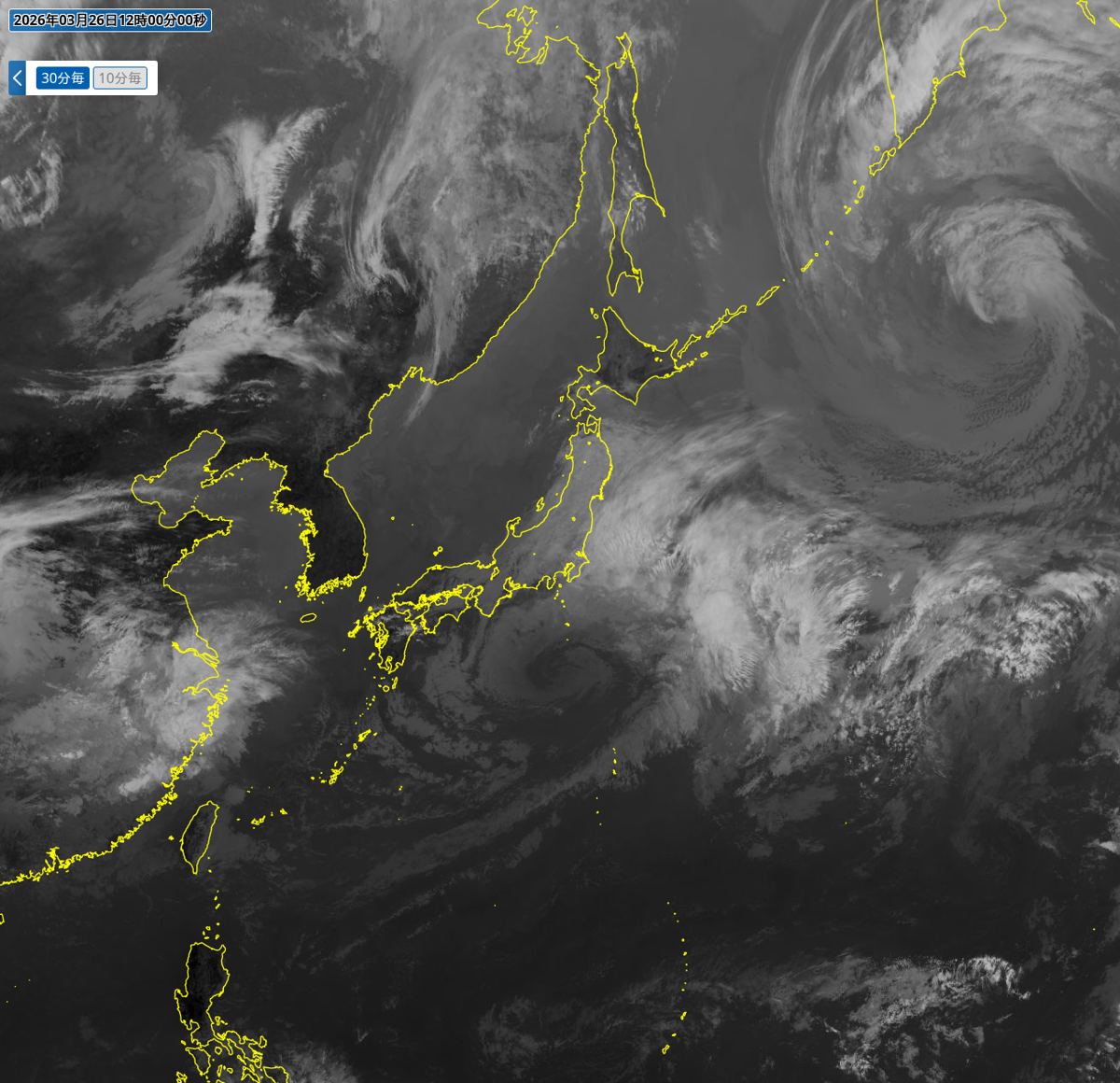 気象衛星(赤外) 気象衛星(赤外)