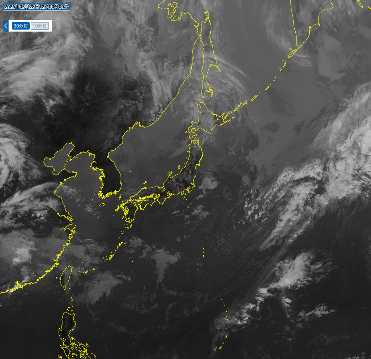 気象衛星(赤外) 気象衛星(赤外)