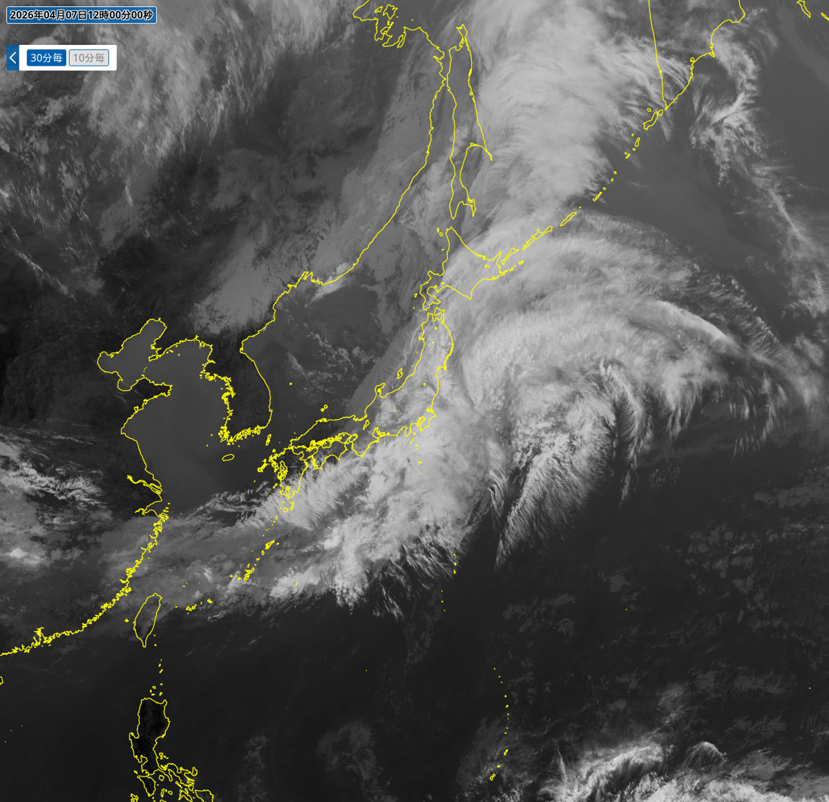 気象衛星(赤外) 気象衛星(赤外)