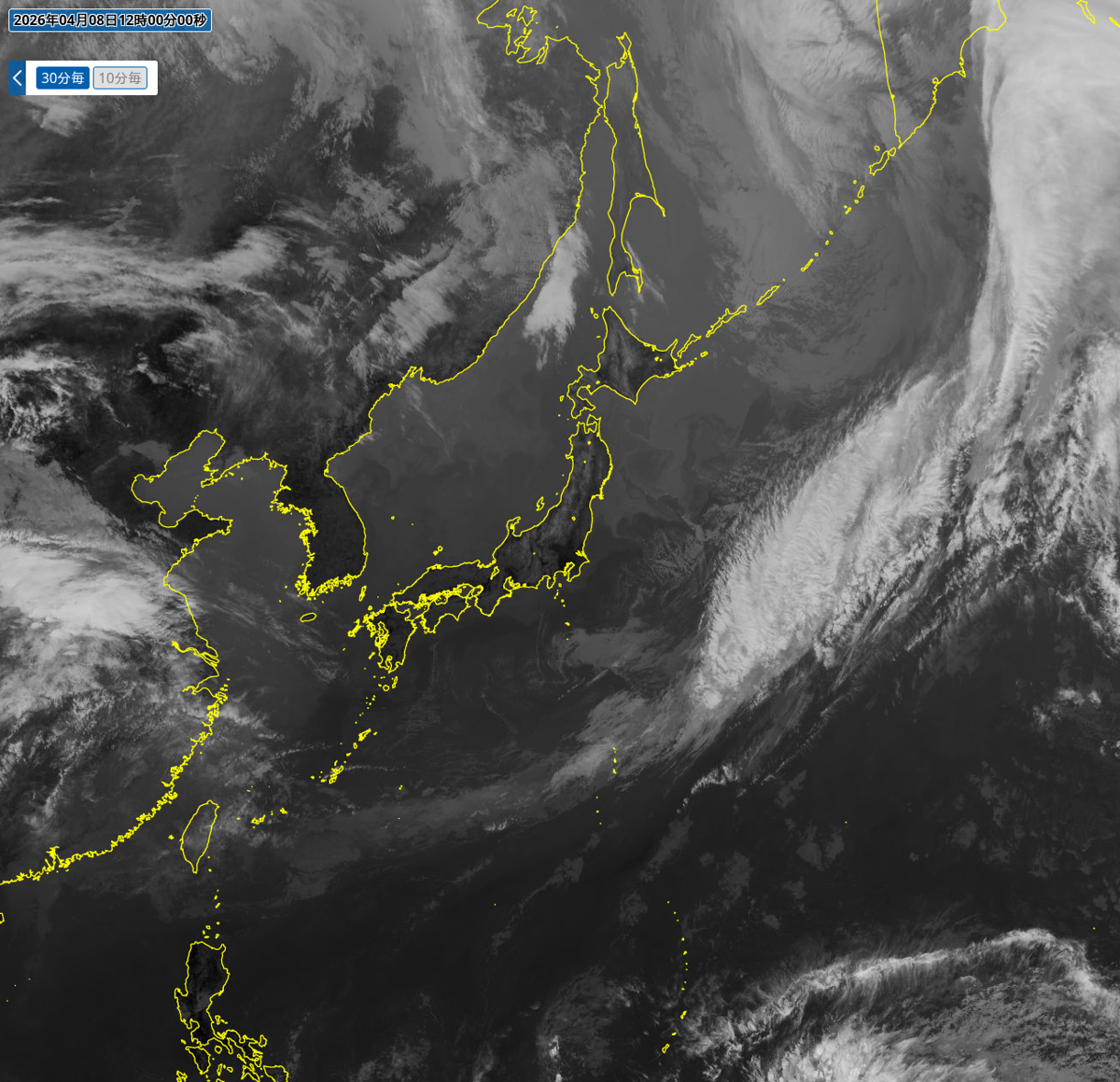 気象衛星(赤外) 気象衛星(赤外)