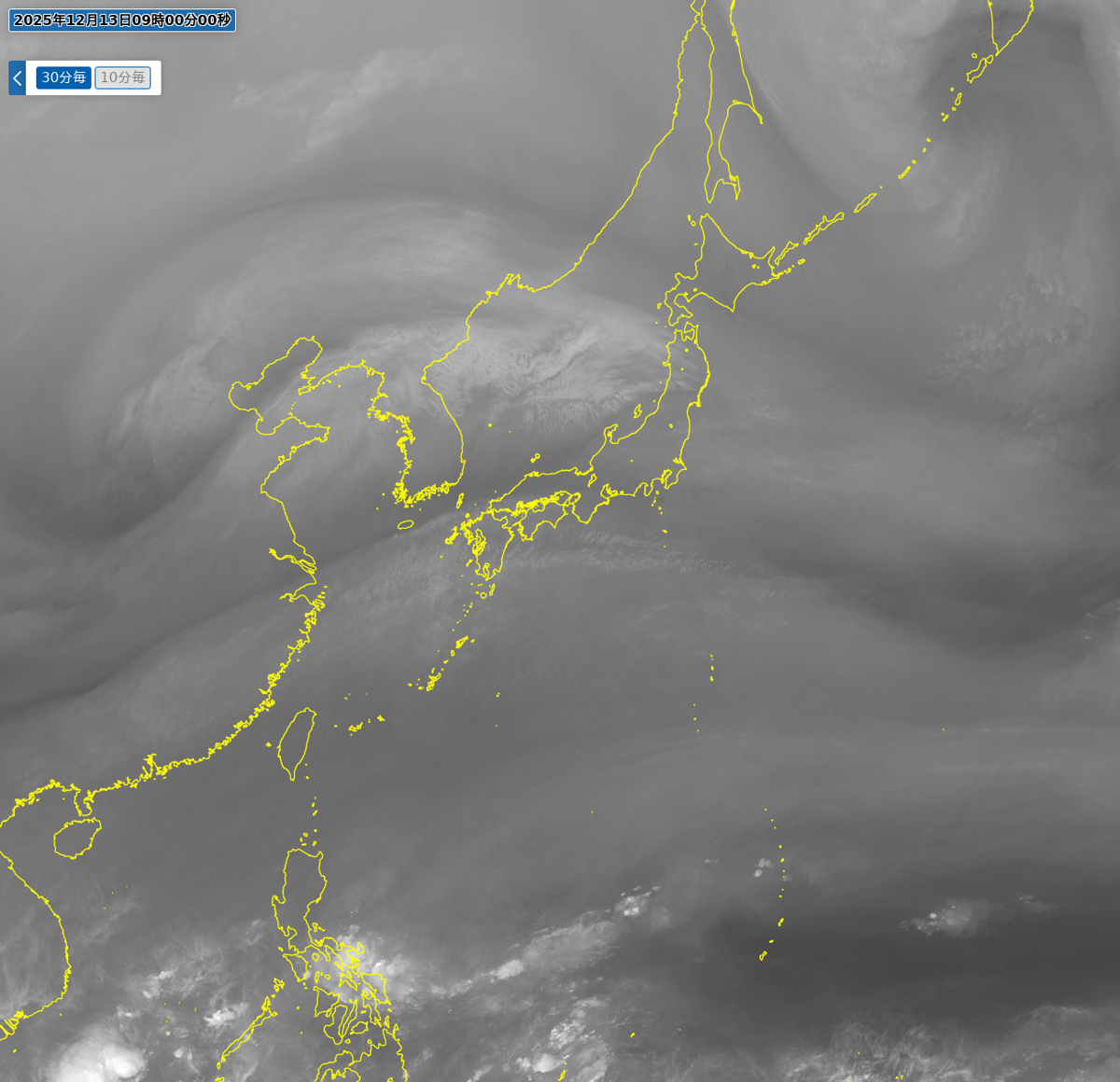 気象衛星(水蒸気) 気象衛星(水蒸気)