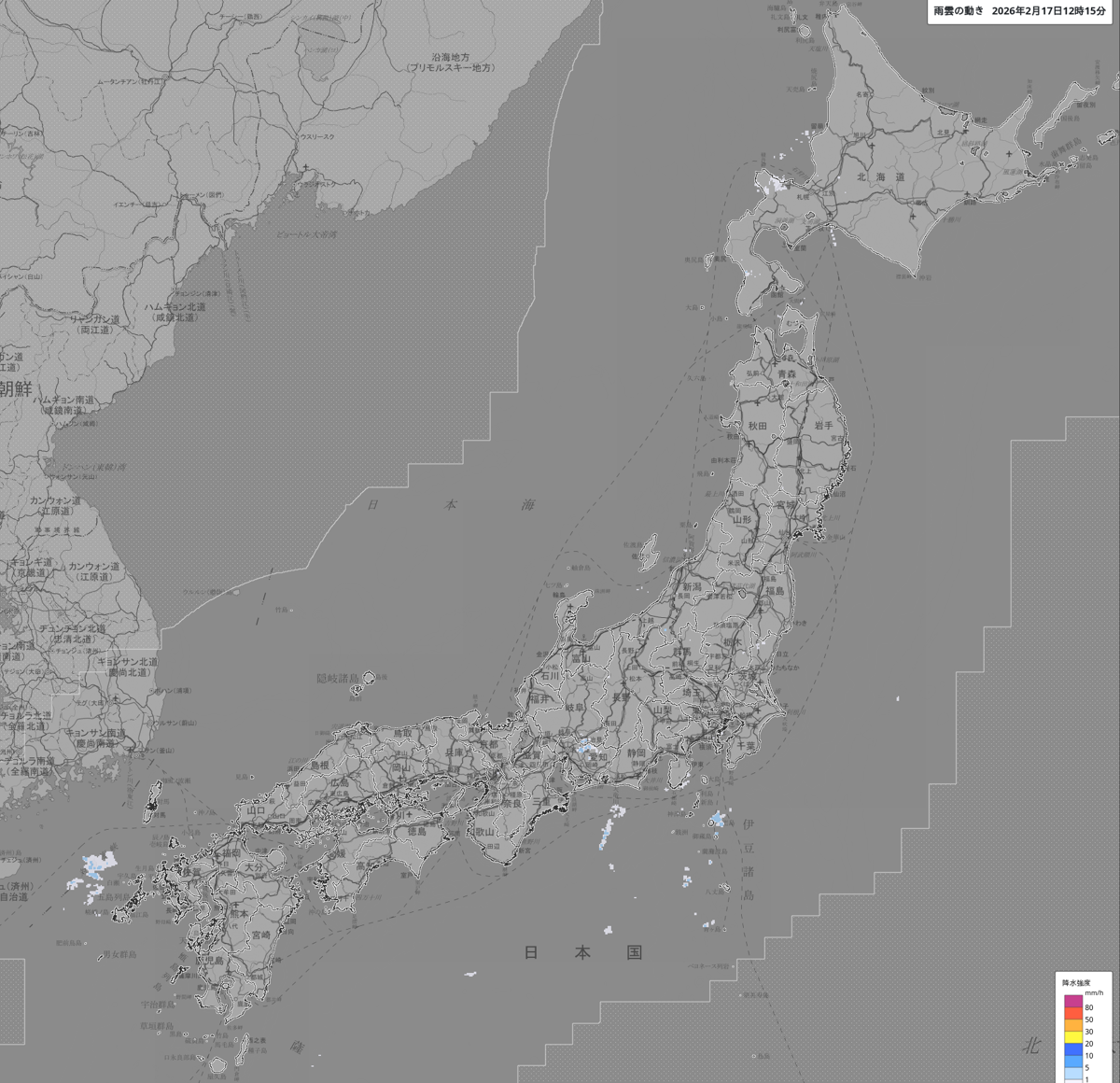 天気分布 天気分布