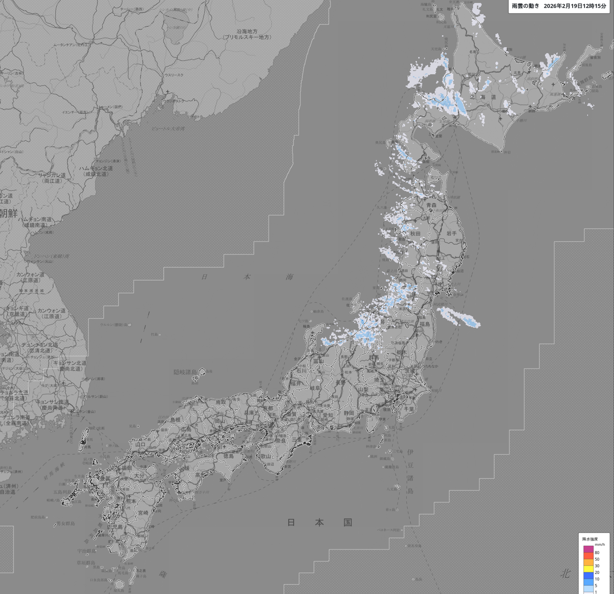 天気分布 天気分布