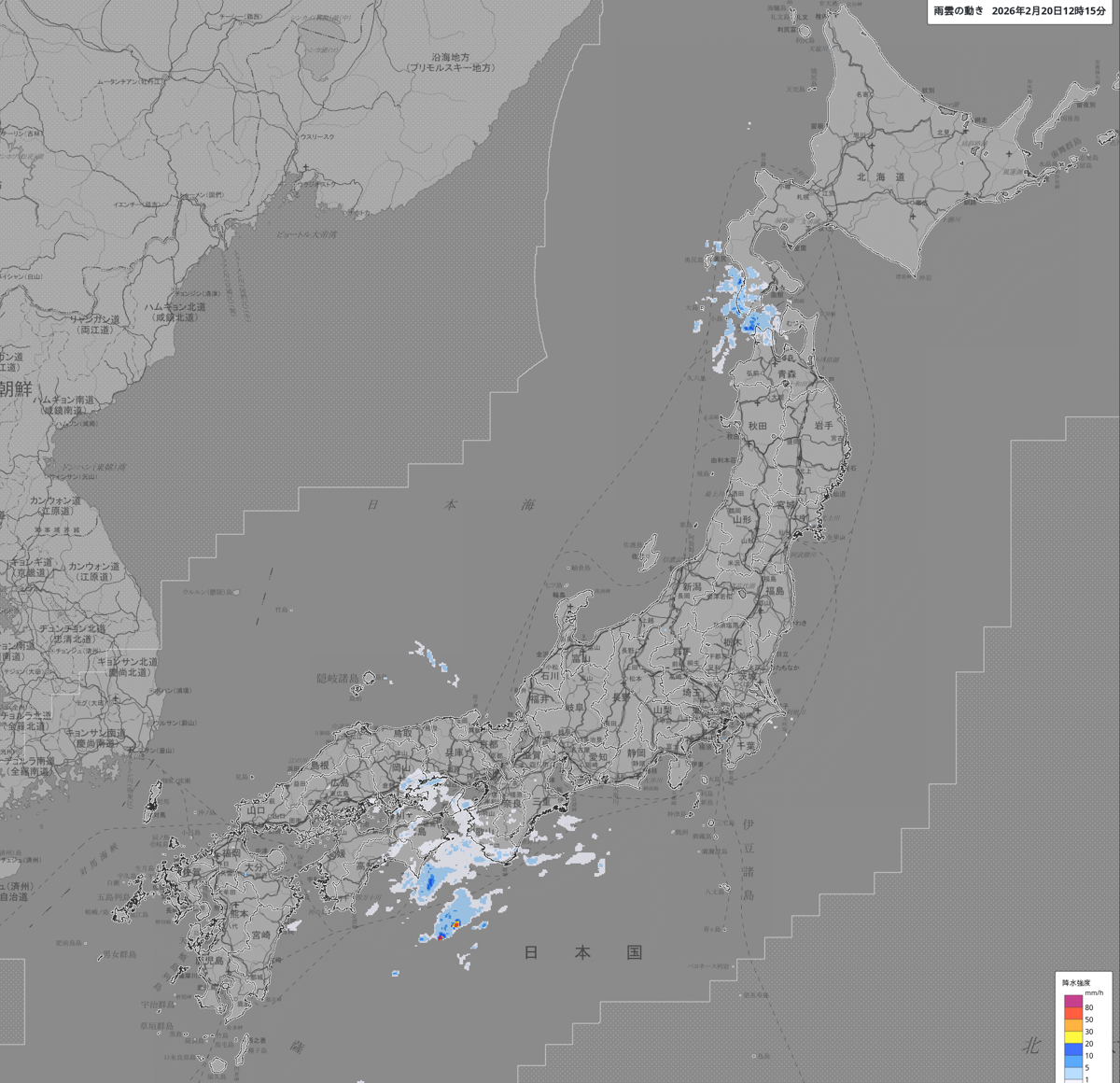 天気分布 天気分布