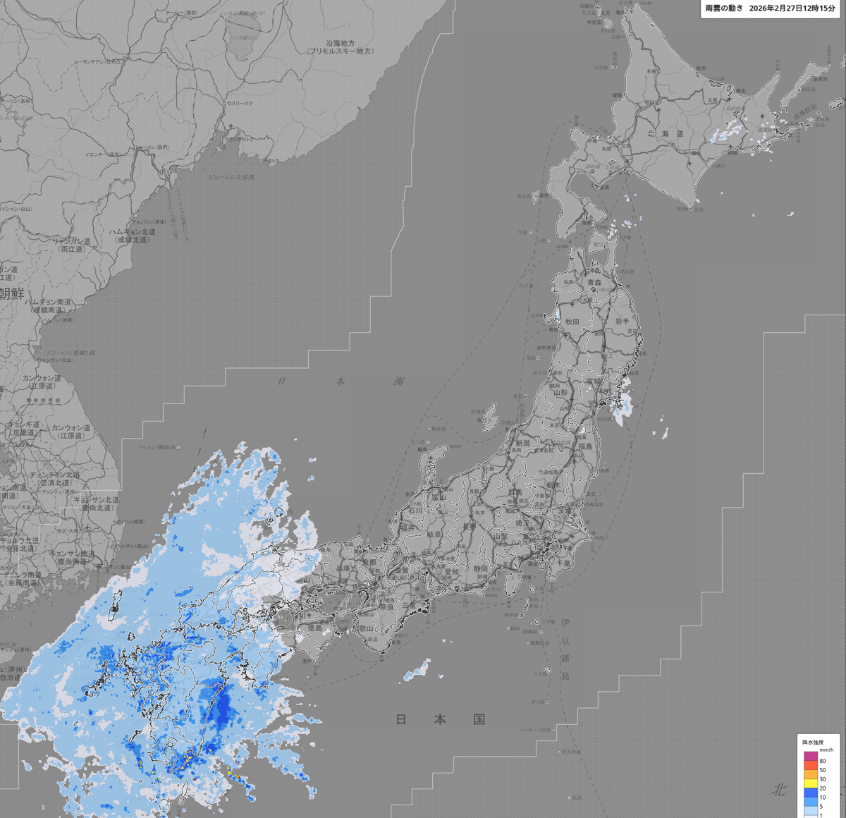 天気分布 天気分布