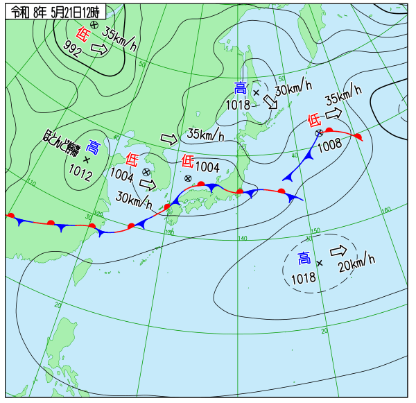 天気図 天気図