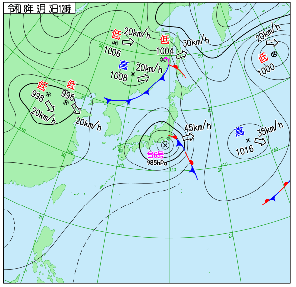 天気図 天気図