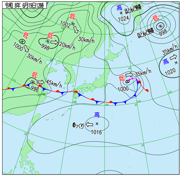 天気図 天気図