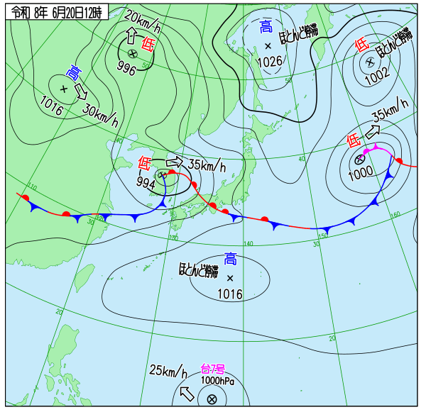 天気図 天気図