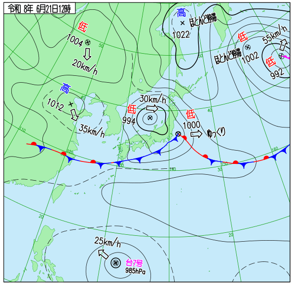 天気図 天気図