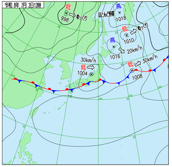 天気図 天気図