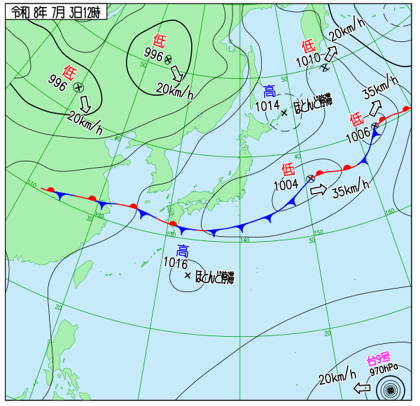 天気図 天気図