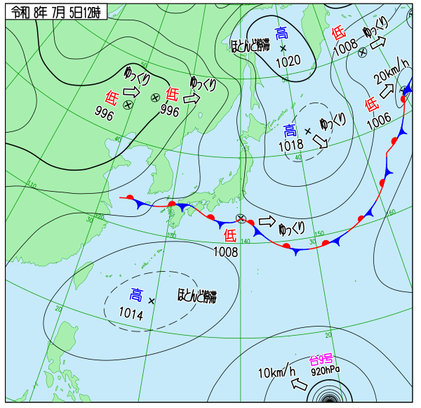 天気図 天気図
