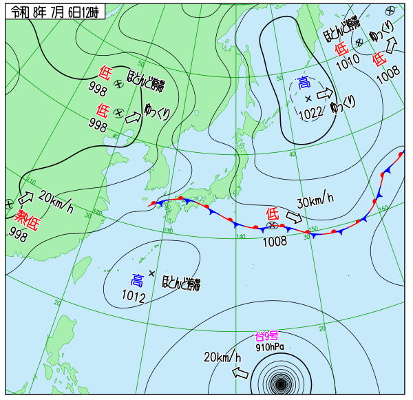 天気図 天気図