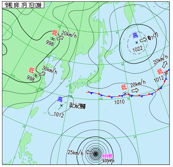 天気図 天気図