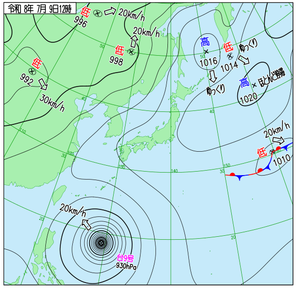天気図 天気図