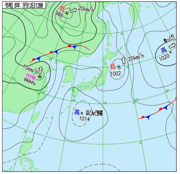 天気図 天気図