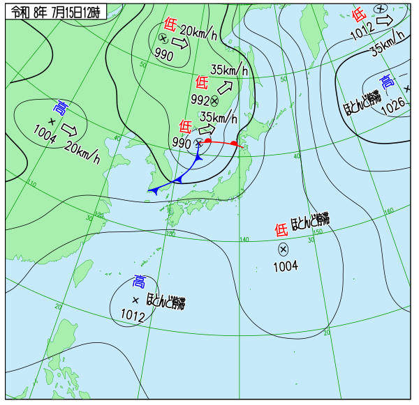 天気図 天気図
