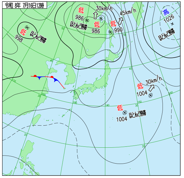 天気図 天気図