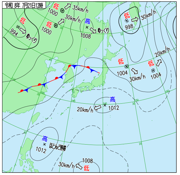 天気図 天気図