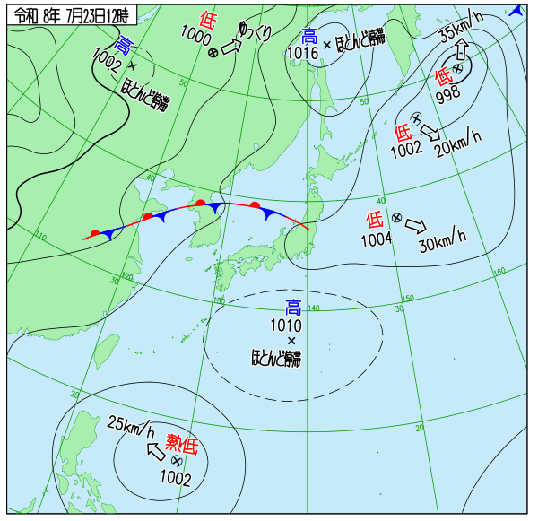天気図 天気図