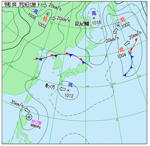 天気図 天気図