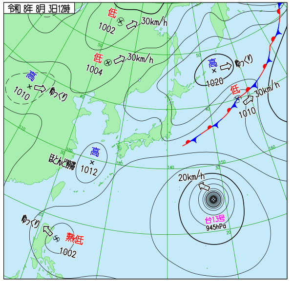 天気図 天気図