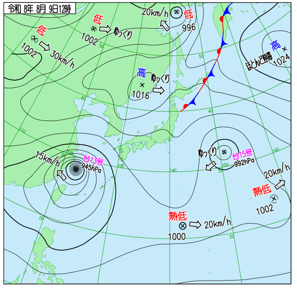 天気図 天気図