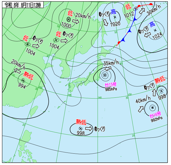 天気図 天気図