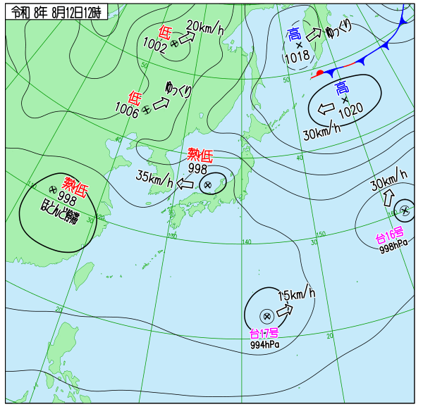 天気図 天気図