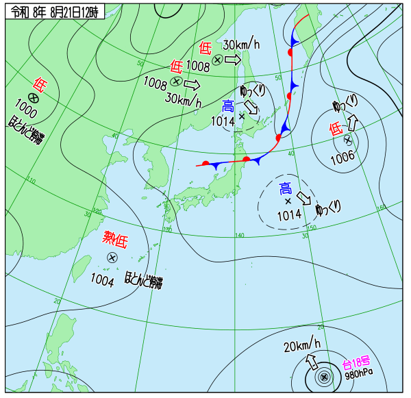 天気図 天気図