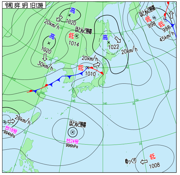 天気図 天気図