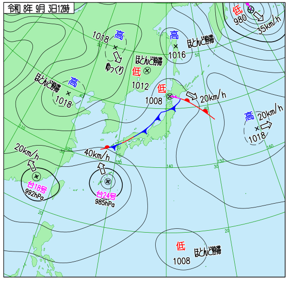 天気図 天気図