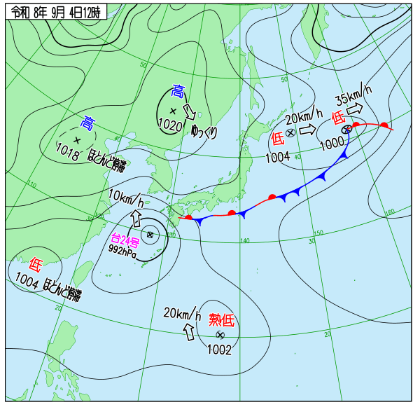天気図 天気図