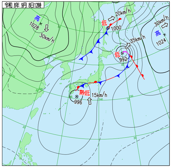 天気図 天気図