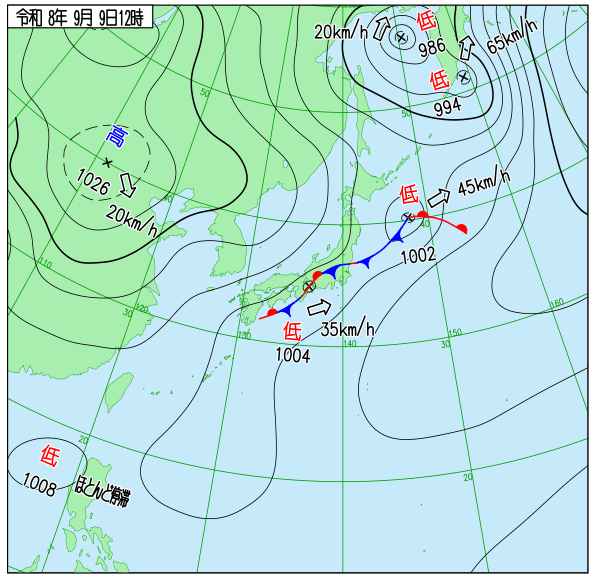 天気図 天気図