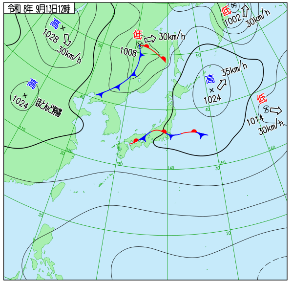 天気図 天気図