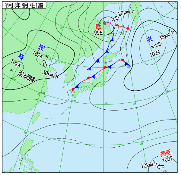 天気図 天気図