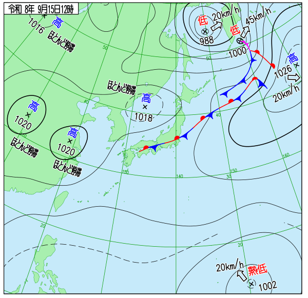 天気図 天気図
