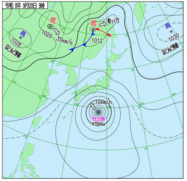 天気図 天気図