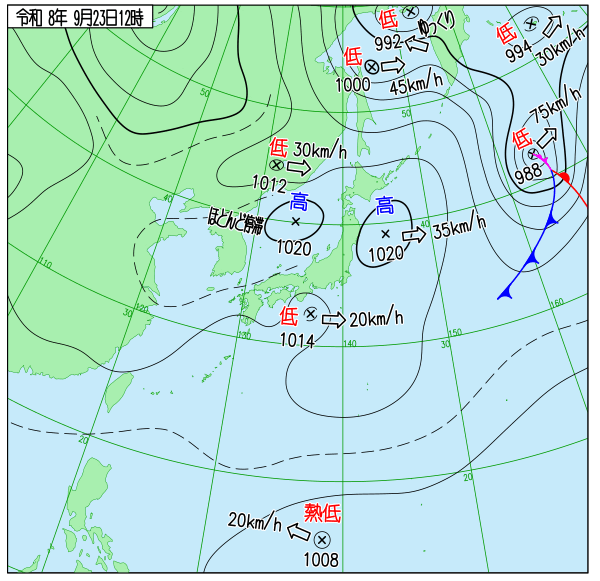 天気図 天気図