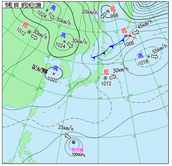 天気図 天気図