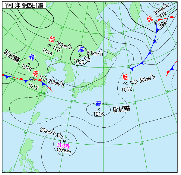 天気図 天気図